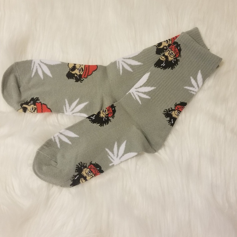 Cheech and Chong socks Gray